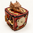 Load image into Gallery viewer, Dragon's Vault Puzzle Box – Handmade Fantasy Escape Room Game, Mechanical Brainteaser, Gift for Puzzle Lovers
