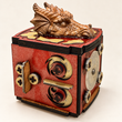 Load image into Gallery viewer, Dragon's Vault Puzzle Box – Handmade Fantasy Escape Room Game, Mechanical Brainteaser, Gift for Puzzle Lovers
